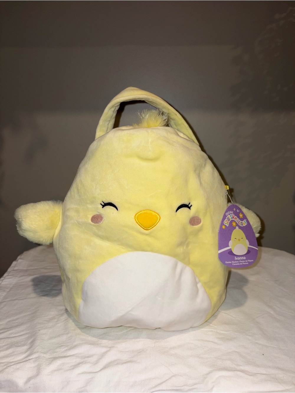 NWT Squishmallows Ivanna Chick 12” Easter Basket